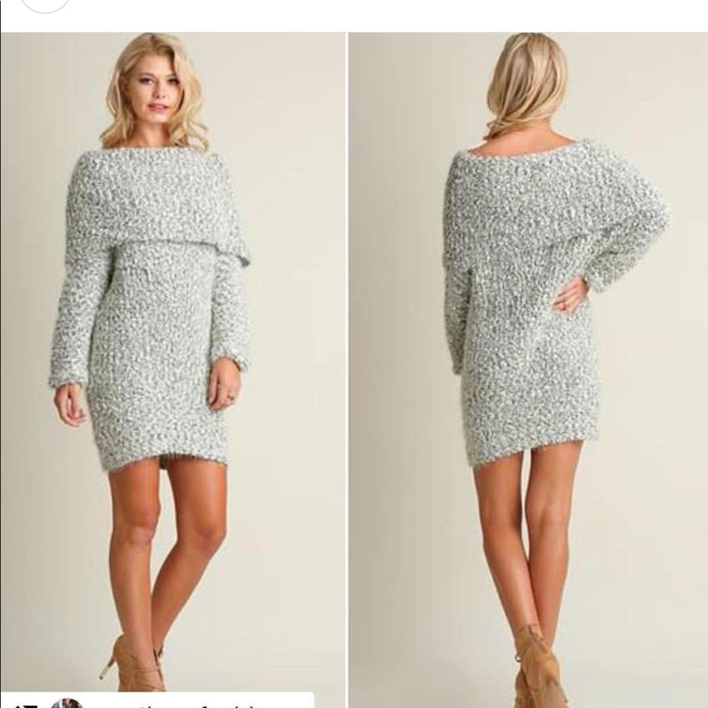 NWT off the shoulder sweater dress umgee